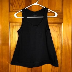 Everlane black A frame shaped tank top size XS